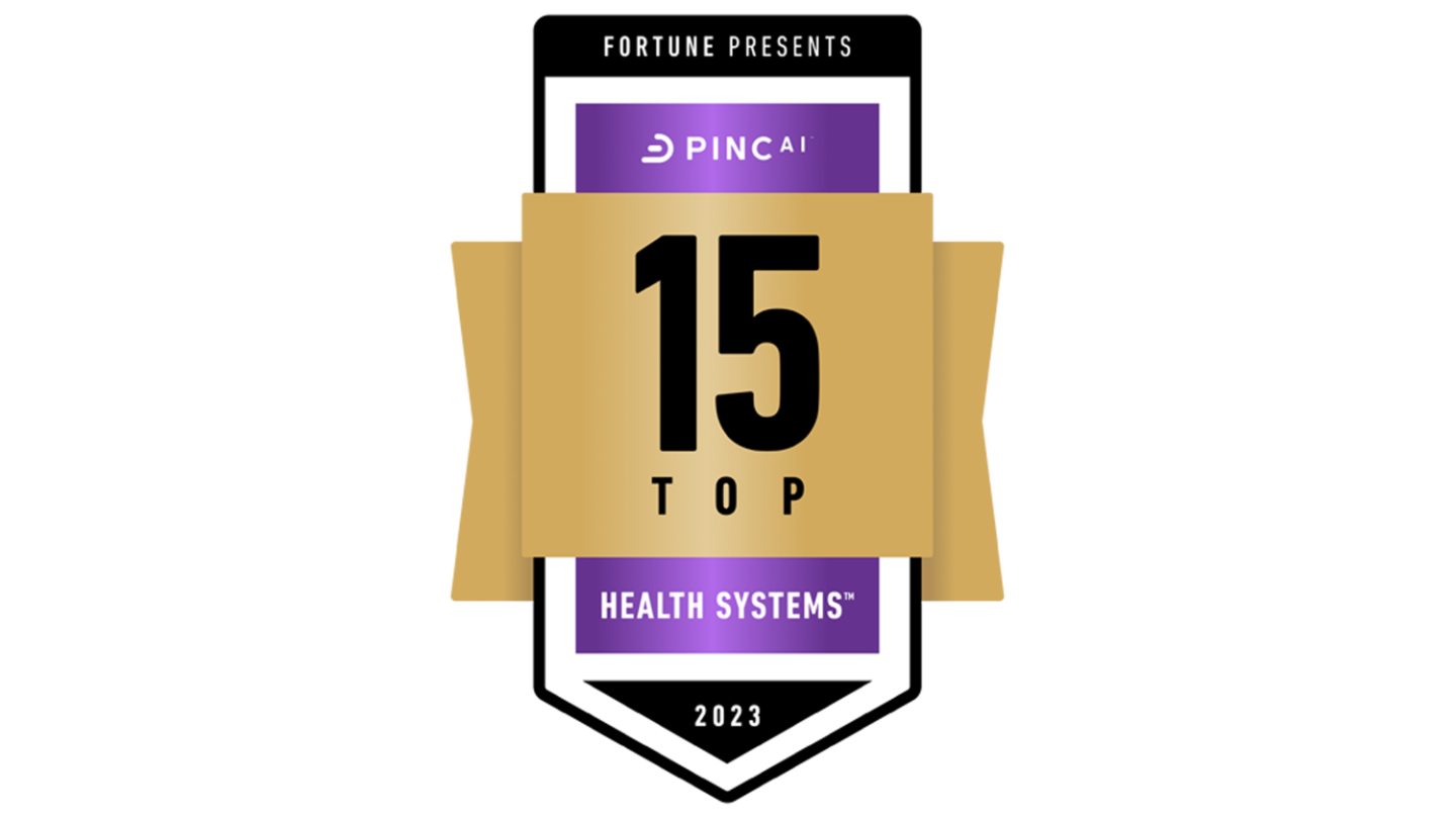 15 Top Hospital Systems 2023 emblem